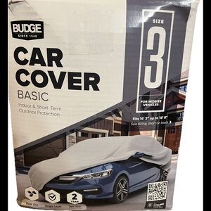Budge Basic Gray Car Cover for Midsize Vehicles